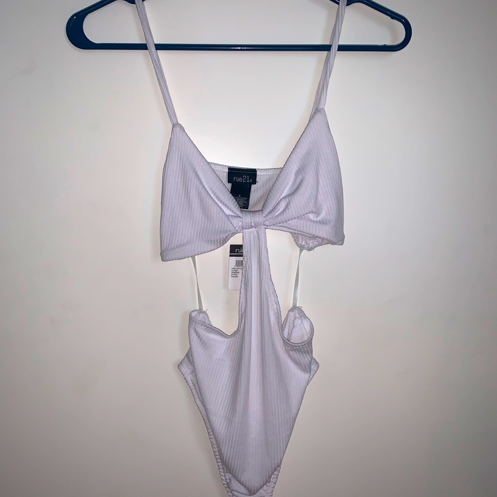White womens body suit